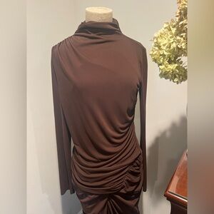 ZARA Brown Midi Dress, size XL